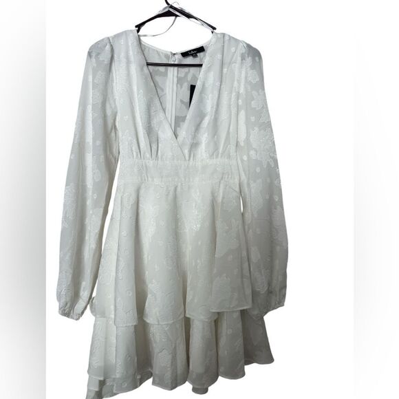 Nwt Lulus Floral Balloon Sleeve Mini Dress women's size xs‎ - Picture 3 of 9